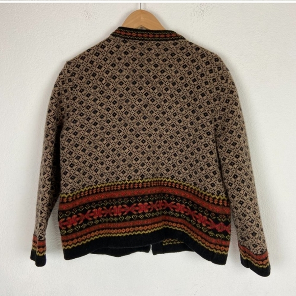 EUC 100% Wool Vintage Cambridge Dry Goods Sweater Jacket- Hook Closure - Picture 2 of 5